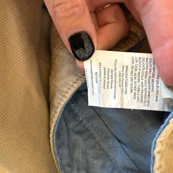 Original Penguin Men's Shorts Size 33 Beige Casual Chino Flat Front - Picture 6 of 6